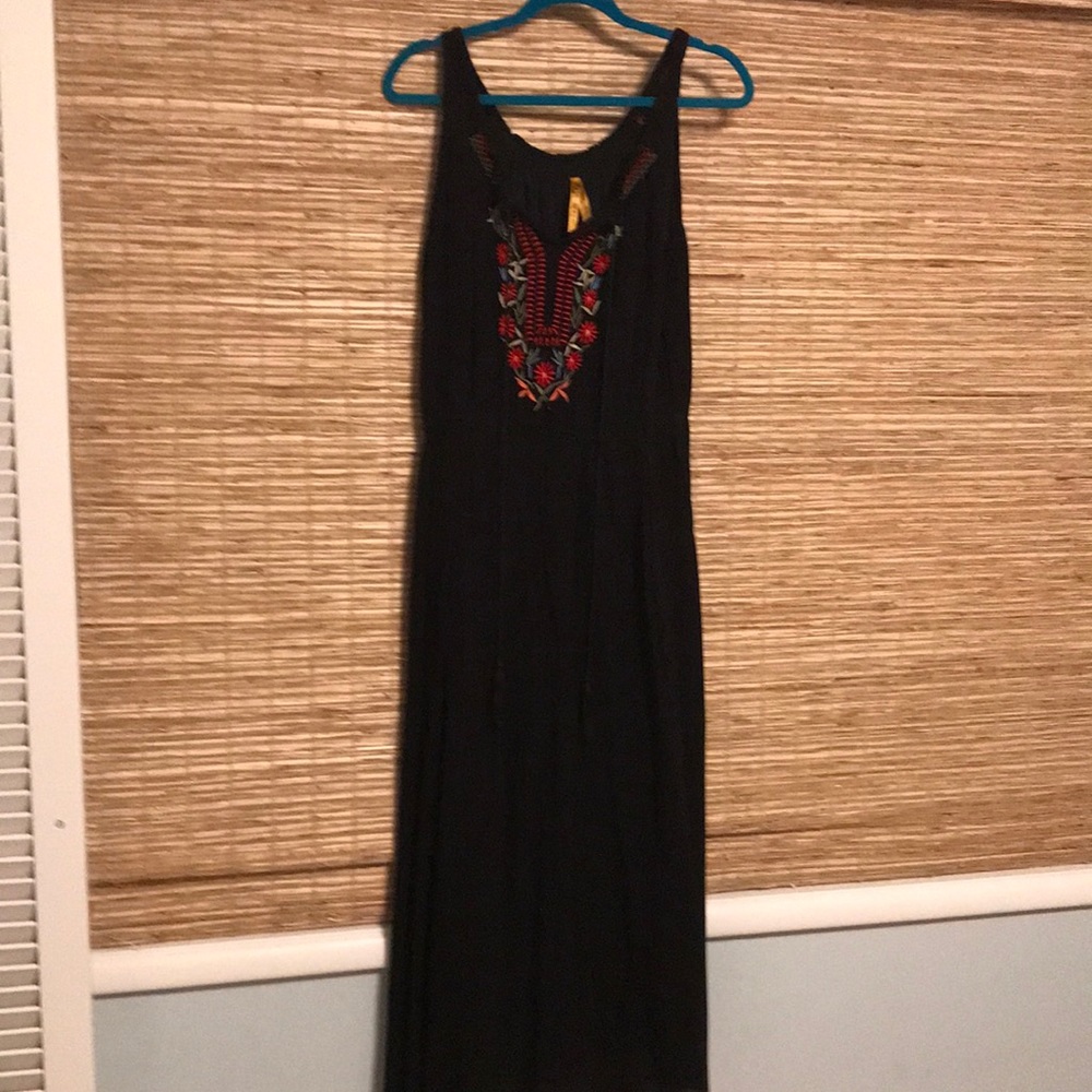 ‘Magic’ long sleeveless cotton dress
